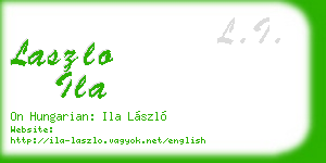 laszlo ila business card